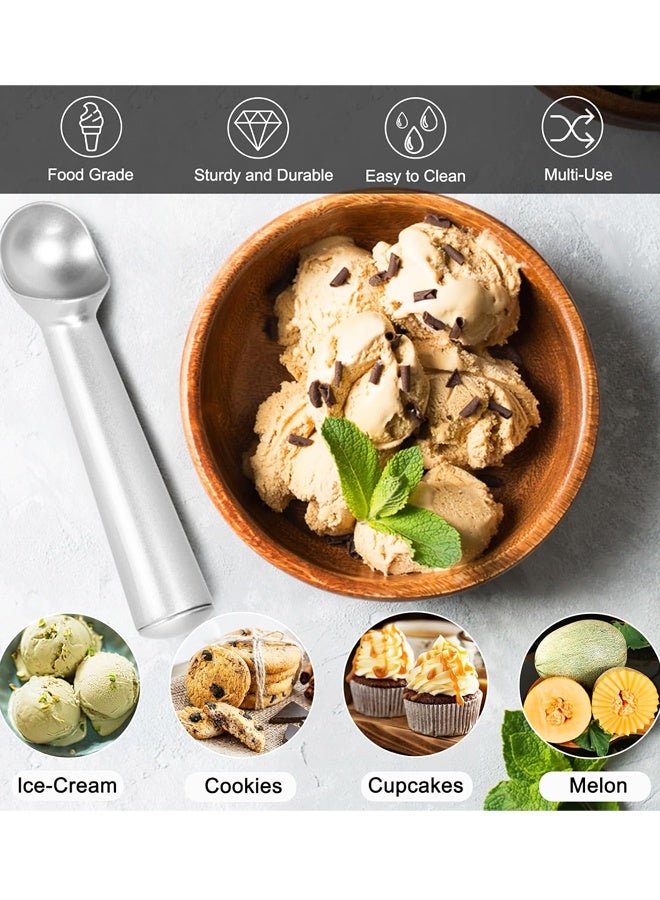 7 Inch Nonstick Aluminum Ice Cream Scoop, Heavy Duty Anti-Freezing Scoop for Gelato Sorbet Cookie Dough - Image 5