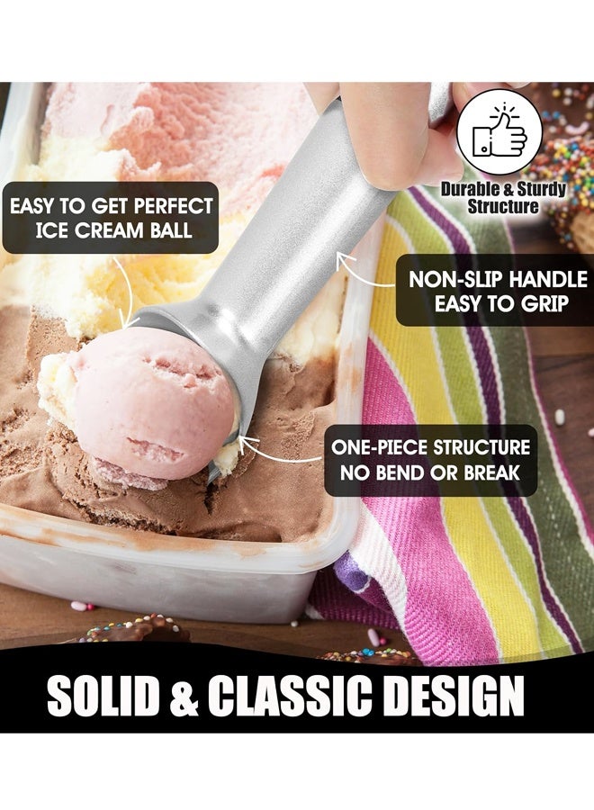 7 Inch Nonstick Aluminum Ice Cream Scoop, Heavy Duty Anti-Freezing Scoop for Gelato Sorbet Cookie Dough - Image 3