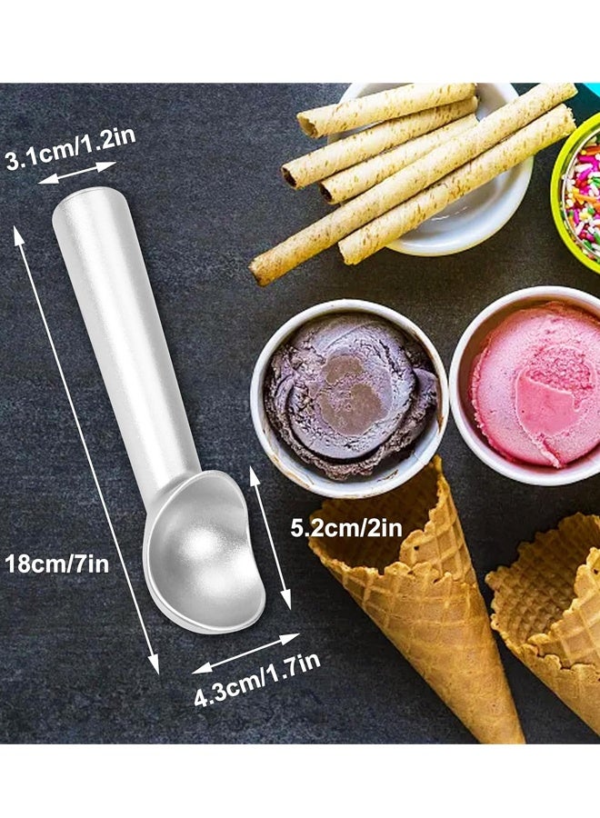 7 Inch Nonstick Aluminum Ice Cream Scoop, Heavy Duty Anti-Freezing Scoop for Gelato Sorbet Cookie Dough - Image 2