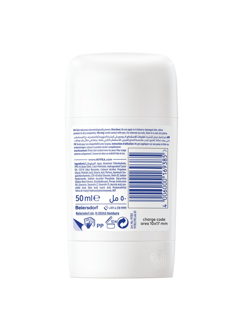 Nivea Derma Control Natural Tone Anti-Perspirant Stick With Pure Hyaluron And Vitamin C 50ml - Image 2