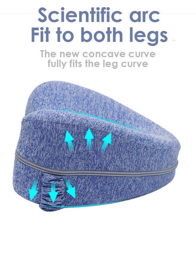 Pregnancy Relax Knee Pillow With Elastic Strap,Knee Pillow for Side Sleepers with Elastic Strap, Memory Foam Leg Pillow, Ideal for Spine Alignment, Hip, Back & Joint Pain Relief , for Better Sleeping with Breathable & Washable Cover  - Image 4