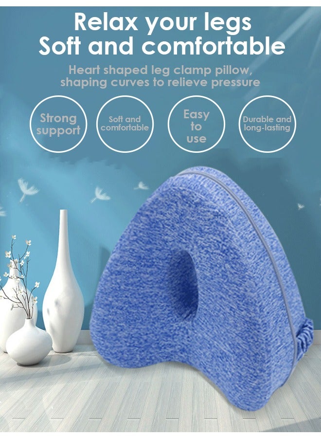 Pregnancy Relax Knee Pillow With Elastic Strap,Knee Pillow for Side Sleepers with Elastic Strap, Memory Foam Leg Pillow, Ideal for Spine Alignment, Hip, Back & Joint Pain Relief , for Better Sleeping with Breathable & Washable Cover  - Image 5
