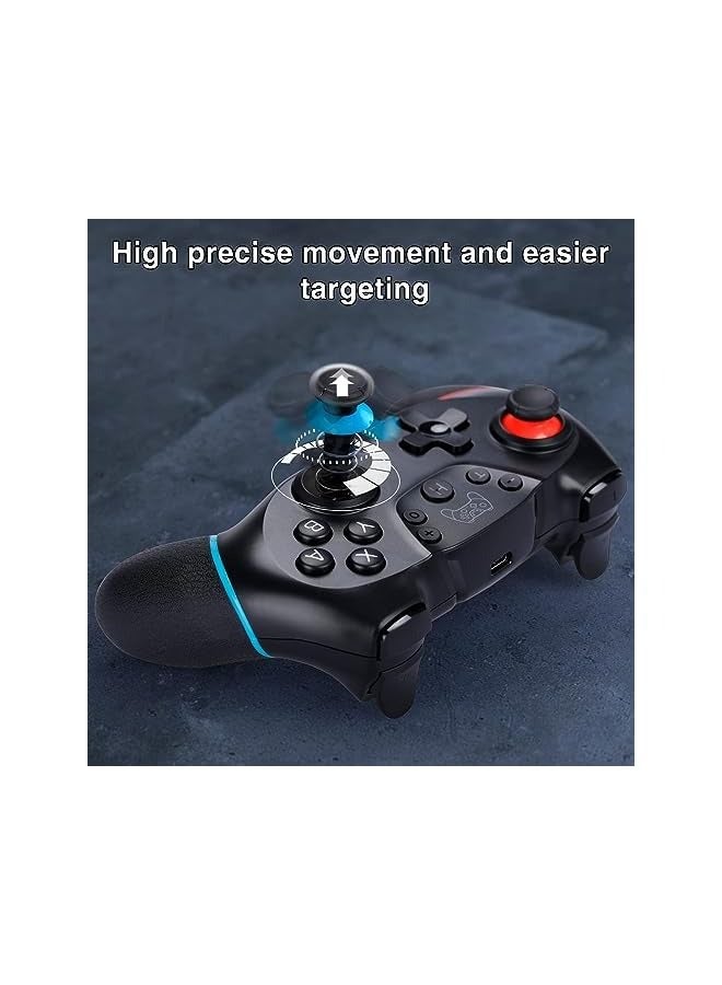 PROMASS Wireless Switch Controller, Switch Pro Controller with Dual Shock for Switch/Switch Lite, Pro Controller Switch Remote with Turbo/Motion Control (Black) - Image 3