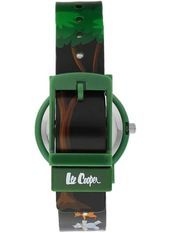 Lee Cooper Lee Cooper Unisex PC21S Movement Watch, Multi Function Display and Silicone Strap - LC.K.2.731, Green