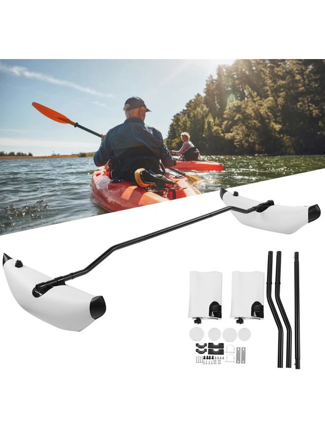 DAUERHAFT Kayak Outrigger Stabilizer,Portable PVC Higher Stability Kayak Outrigger Kit,Three Colours To Choose Inflatable Kayak Stabilizer,Easy To Install,for Floating Balancing Boat - Image 1