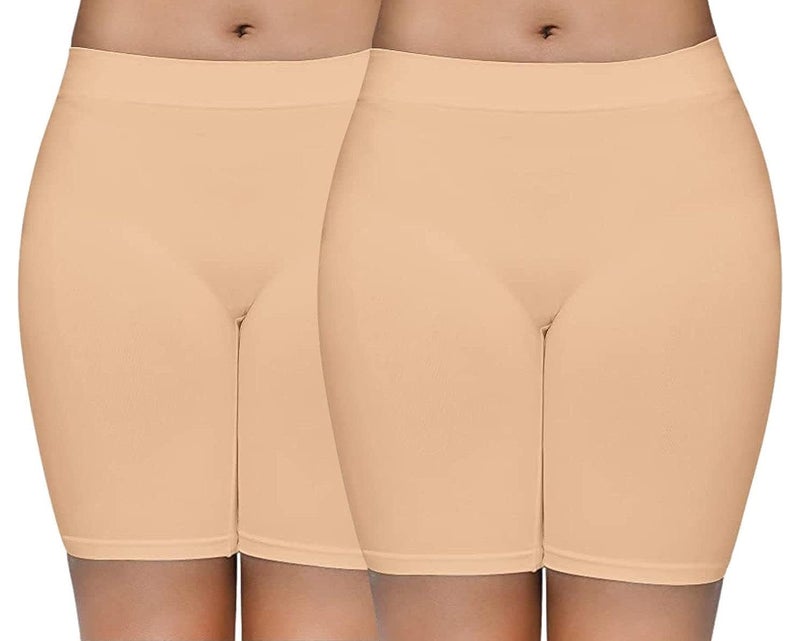 Mysha Women's High Waist Seamless Cycling Shorts - Soft Cotton Spandex Biker Shorts for Yoga and Everyday Wear - Image 1
