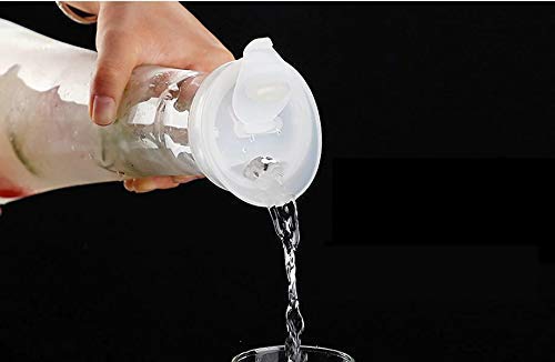 Home-Cart Home-Cart Polycarbonate Plastic Unbreakable Break Resistant Wine Water Juice Soft Drinks Decanter Bottle Jug Carafe with Lid - 1 Litre  - Image 5
