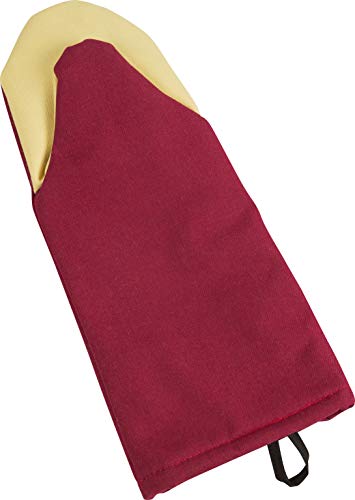 San Jamar KT0115K Cool Touch Flame Puppet High Heat Intermittent Flame Protection up to 900°F Oven Mitt, 15 inch Length, Red - Image 2