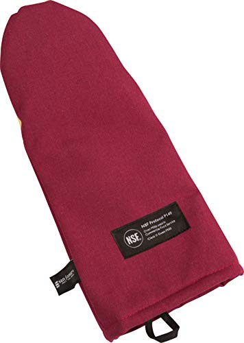 San Jamar KT0115K Cool Touch Flame Puppet High Heat Intermittent Flame Protection up to 900°F Oven Mitt, 15 inch Length, Red - Image 3