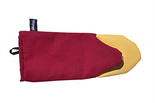 San Jamar KT0115K Cool Touch Flame Puppet High Heat Intermittent Flame Protection up to 900°F Oven Mitt, 15 inch Length, Red - Image 4