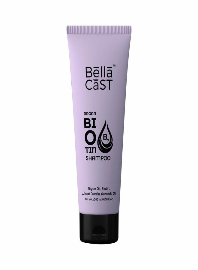 BellaCast شامبو بيلا كاست بيوتين، غني بالبيوتين وزيت الأرغان وزيت الأفوكادو، لزيادة كثافة الشعر وسمكه وتغذيته بعمق ومنحه اللمعان والقوة، 200 مل، عبوة واحدة - Image 1