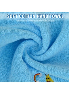 Excefore Baby Washcloths, 4 Pack Kids Washcloth Towels, 100% Cotton Kids Face Towels Hand Towels for Bathroom  - Image 5