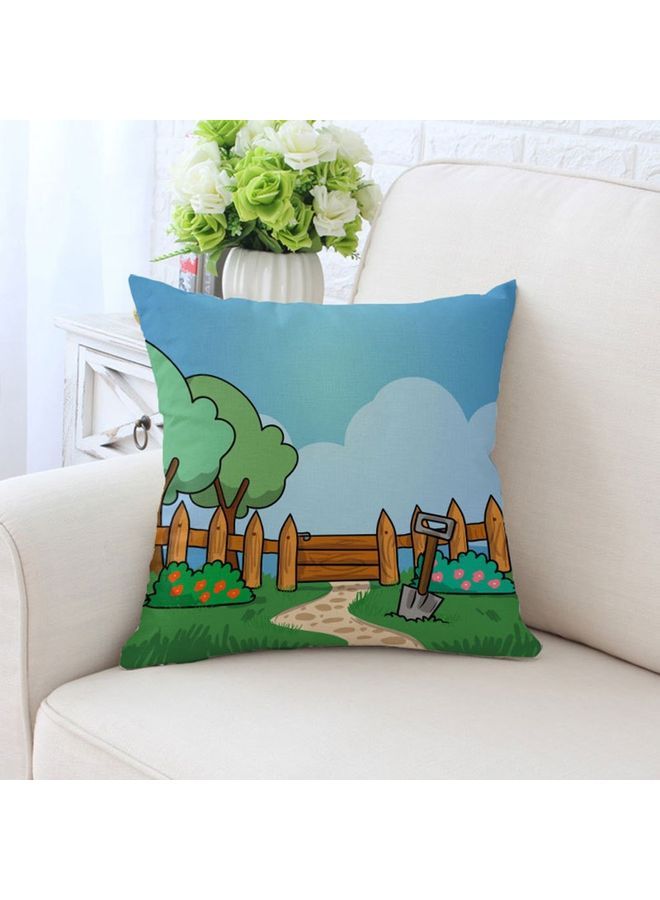 NIBEMINENT Garden Printed Cushion Cover Multicolour