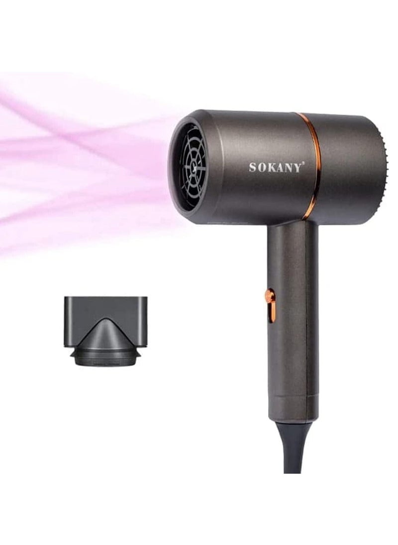 sokany - Electric Professional Hair Dryer Salon With Nozzle Ionic Secador Portable Blow Drier Hairstyles And Tools Drying Machine 1200W - Image 1