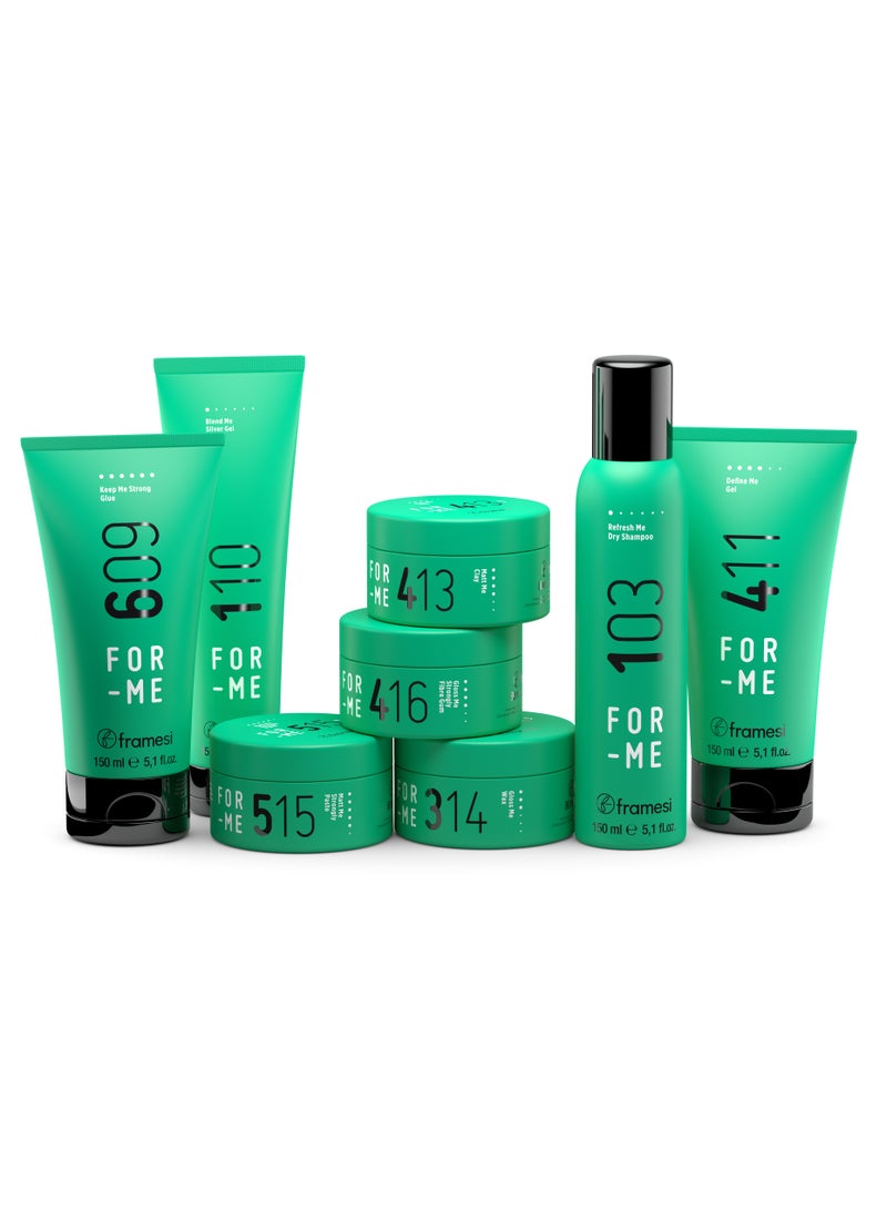 framesi FOR ME - 416 GLOSS ME STRONGLY FIBER GUM 80 ML | Shape and Movement, Shiny effect | FOR DYNAMIC HAIRSTYLES - Image 3