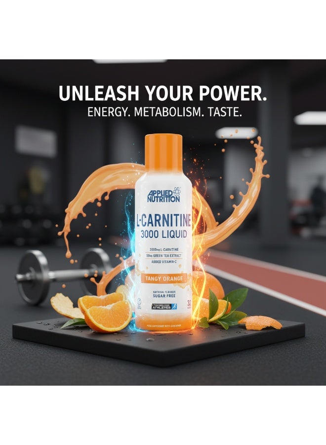 Applied Nutrition L-Carnitine 3000G Liquid With Tangy Orange Flavor -32 Servings-480Ml - Image 5