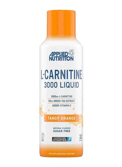 l carnitine amazon uk Applied Nutrition L-Carnitine 3000G Liquid With Tangy Orange Flavor -32  Servings-480Ml | Best Price Kuwait