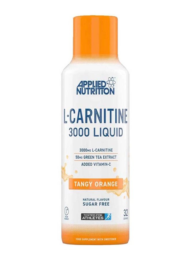 Applied Nutrition L-Carnitine 3000G Liquid With Tangy Orange Flavor -32 Servings-480Ml - Image 1