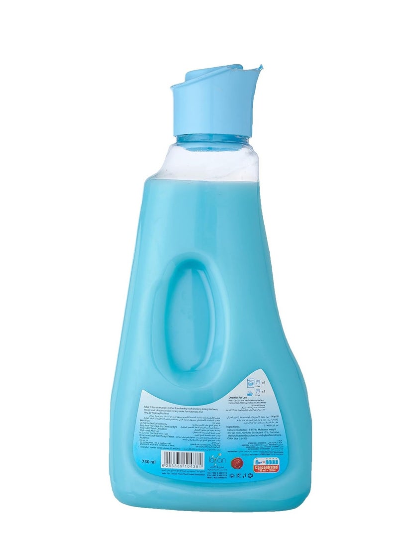 loyal Fabric Softener & Freshener Concentrated, Blue Petals, 30 Washes 750ml - Image 2