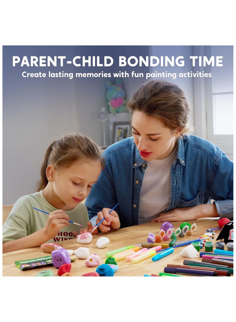 Rock Painting Kit for Kids-Glow in The Dark, Kids Craft Activity Kits, Arts and Crafts for Kids Ages 6-12, Art Supplies Toy, Arts & Crafts for Boys Girls Birthday Party Gift Toy - Image 5