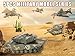 Crelloci 5 Pack Die Cast Fighter Jet Tank Toy Pull Back Army Toys Vehicle Set Camouflage Bomber Airplane Tank Vehicles Military Air Force Playset for Kids Toddlers Boys Age 3 B - Image 4