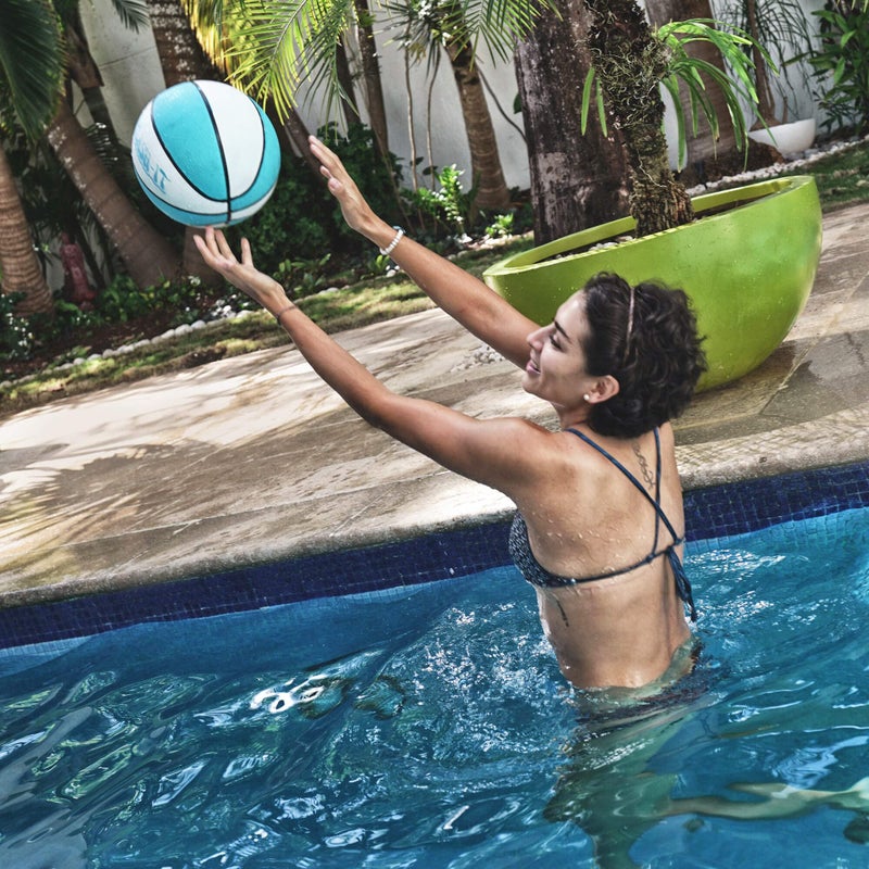 DUNNRITE Products 9" Diameter Regulation Aqua B110 Pool and Lake Water Basketball, Waterproof - Image 4