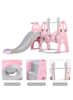 Toddler Slide and Swing Set 4 in 1 Toddler Playground with Swing Slide Climber and Basketball Baby Slide for Boys and Girls Backyard Playsets for Kids Indoor and Outdoor, pink - pzsku/ZDC52263A29AF316D6DFFZ/45/_/1729136683/28626ce9-a47f-4cd2-949b-adbd8537a6e8