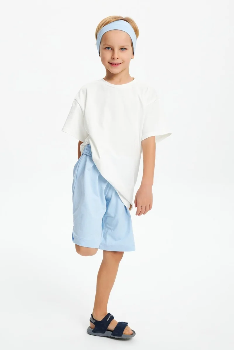 بيبيجيز Baby Blue Men's Cotton Combed Non-Slip Anti-Sweat Flexible Hair Band