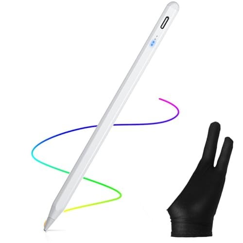 AICase Stylus Pens for Touch Screens, 1.45mm High Precision and Sensitivity Point IPad Pencil Fine Point Active Smart Digital Pen for Tablet Work at iOS and Android Touch Screen (White1) - Image 1