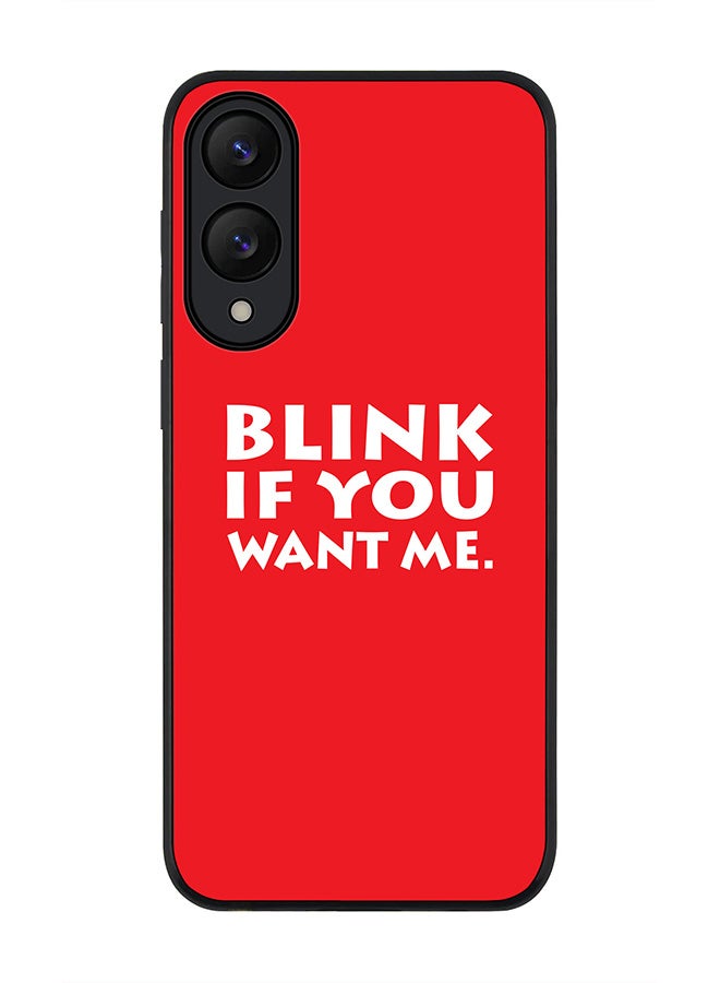 Stylizedd For Samsung Galaxy S25 Edge Case,Slim fit Camera Protection, Shockproof Thin Phone cover  - Blink if you want me