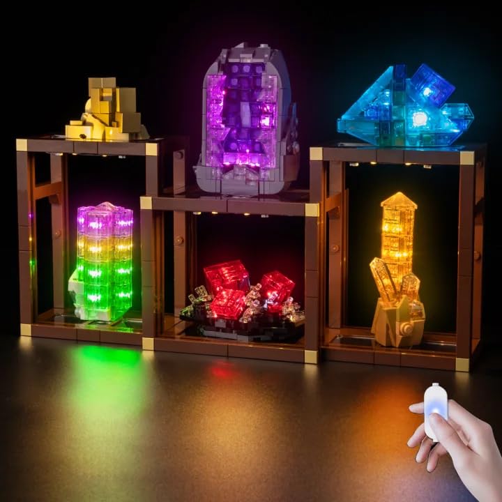 Nitemode Lighting Compatible with Lego Mineral Collection Building Set Upgraded Brightness Adjustable Lighting Accessories Compatible with Lego 21362JUST Lights - Image 1