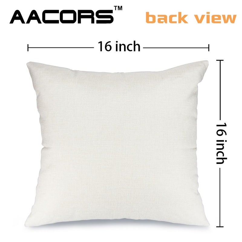 AACORS Valentine's Day Pillow Covers 20X20 Set of 2 Love Heart Decorations Holiday Farmhouse Decorative Pillow Case Decor for Sofa Couch AK041-20 - Image 5