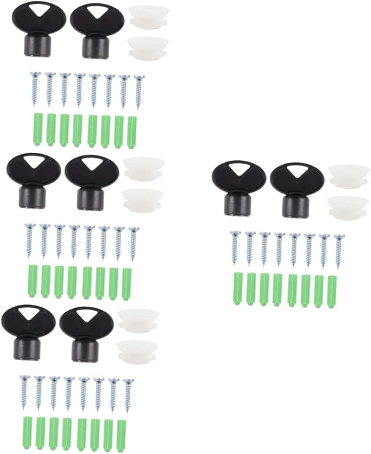 مجموعة مفتاح قفل موزع المناشف الورقية من 8 قطع لحامل المناديل المكتبية - Image 2