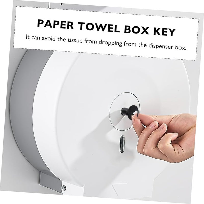 مجموعة مفتاح قفل موزع المناشف الورقية من 8 قطع لحامل المناديل المكتبية - Image 4