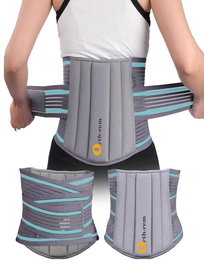 Orth-rem Lumbo Sacral Belt, Back Support Brace for Men & Women | Lower Back Pain Relief Belt | Adjustable Lumbar Support for Posture, Injury Recovery & Everyday Use (Grey, L) - Image 1