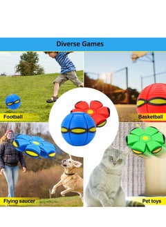 maffick Magic Flying Saucer Ball,New Adult Decompression Flying Saucer Ball,Parent-Child Interactive Toys with Cool Changeable Shapes (Red)  - Image 2