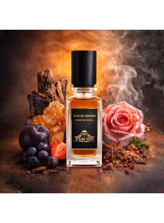 ZARCHIN Oud De Gerash Extrait De Parfum 75ml – Unisex Intense Oud Fragrance – Amber, Leather & Rose Notes - Image 5