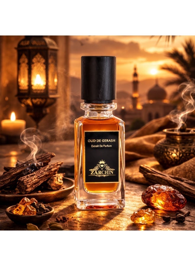ZARCHIN Oud De Gerash Extrait De Parfum 75ml – Unisex Intense Oud Fragrance – Amber, Leather & Rose Notes - Image 3