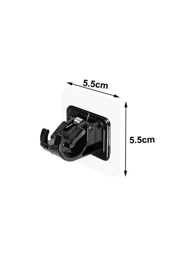 Self Adhesive Curtain Rod Bracket, No Drill Drapery Hooks Holder, Plastic Easy Sticky Curtain Rod Hooks，8 Pcs - Image 4