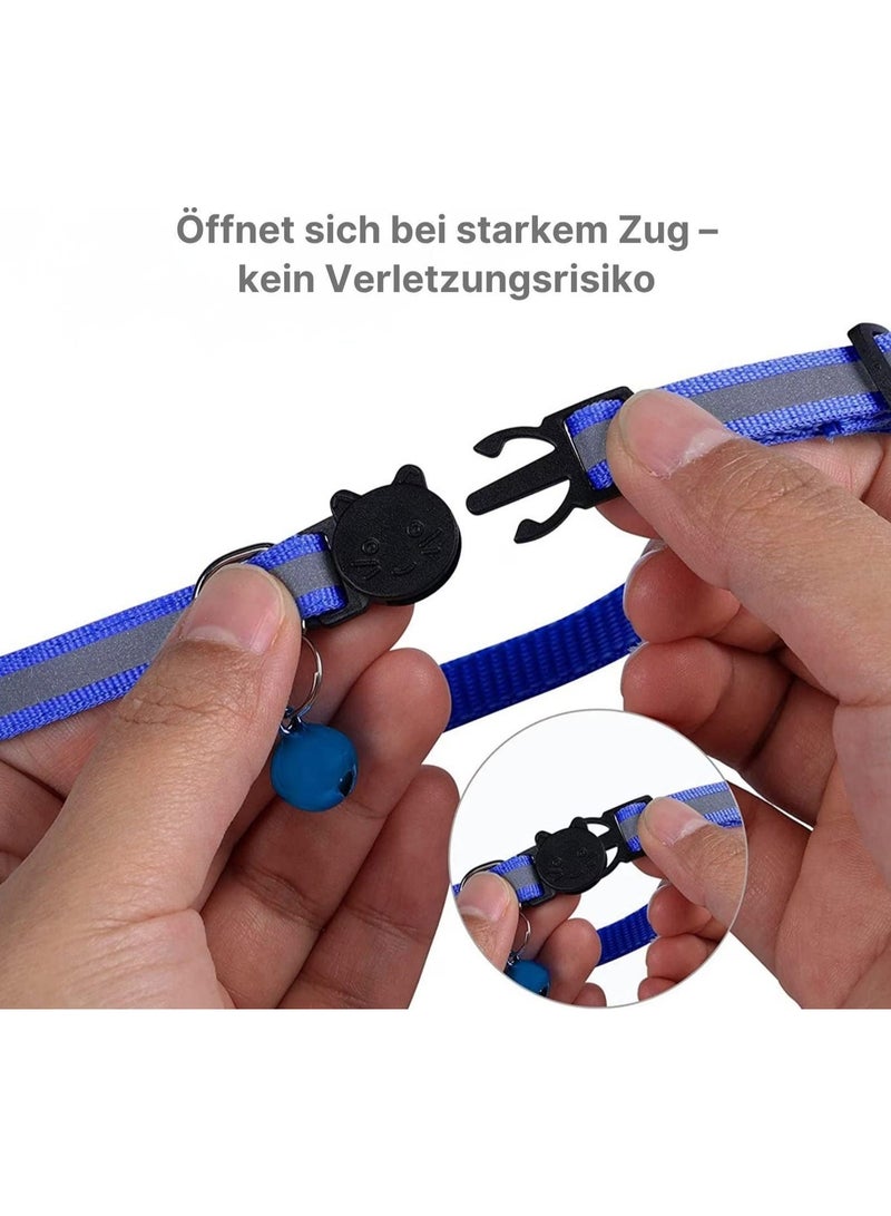 Meetion 1pc Airtag Case Collar for Cats with Protective Case for Anti Lost Locator Tracker Dog Accessories Reflective Pet Collars (Blue) - Image 2