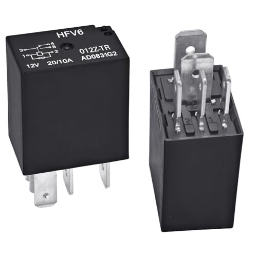 Casalytics HFV6-012Z-TR Power Relay 12VDC 20A 5-Pin (Pack of 2) - Replace for ACM13221, G8HN-1A2T, NVFMCZ25 - Image 2