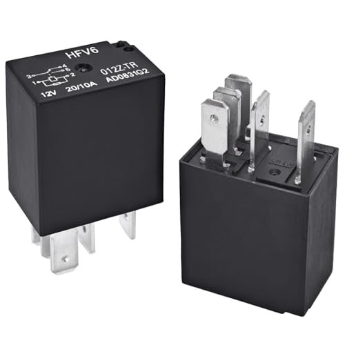 Casalytics HFV6-012Z-TR Power Relay 12VDC 20A 5-Pin (Pack of 2) - Replace for ACM13221, G8HN-1A2T, NVFMCZ25 - Image 5