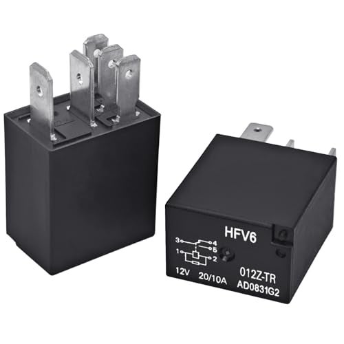 Casalytics HFV6-012Z-TR Power Relay 12VDC 20A 5-Pin (Pack of 2) - Replace for ACM13221, G8HN-1A2T, NVFMCZ25 - Image 3