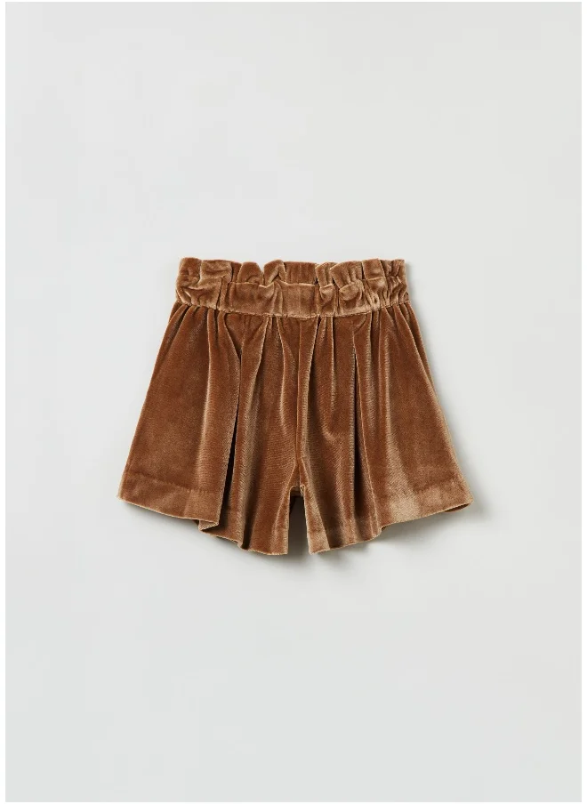 او في اس OVS Paper Bag Chenille Shorts