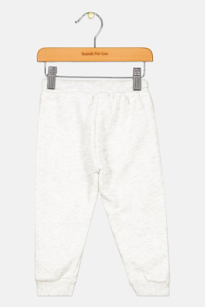 Fox Toddlers Boy Heather Pull On Pants, Grey  - Image 2