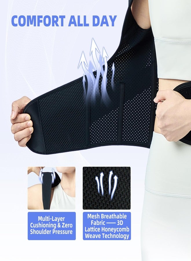 babaka Back Brace Posture Corrector for Women and Men, Adjustable Shoulder Brace for Upper and Lower Back Pain Relief - Improve Posture Correct Hunchback Slouching Kyphosis (Medium, Waist: 29.5"-35.4"'') - Image 5
