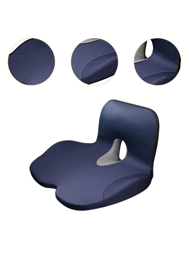 Bukela Memory Foam Seat Cushion, Ergonomic Office Chair Cushion for Tailbone Pain Relief - Multiuse Pillow for Car, Travel, Home - Comfort Support for Mum, Dad (Blue) - Image 4