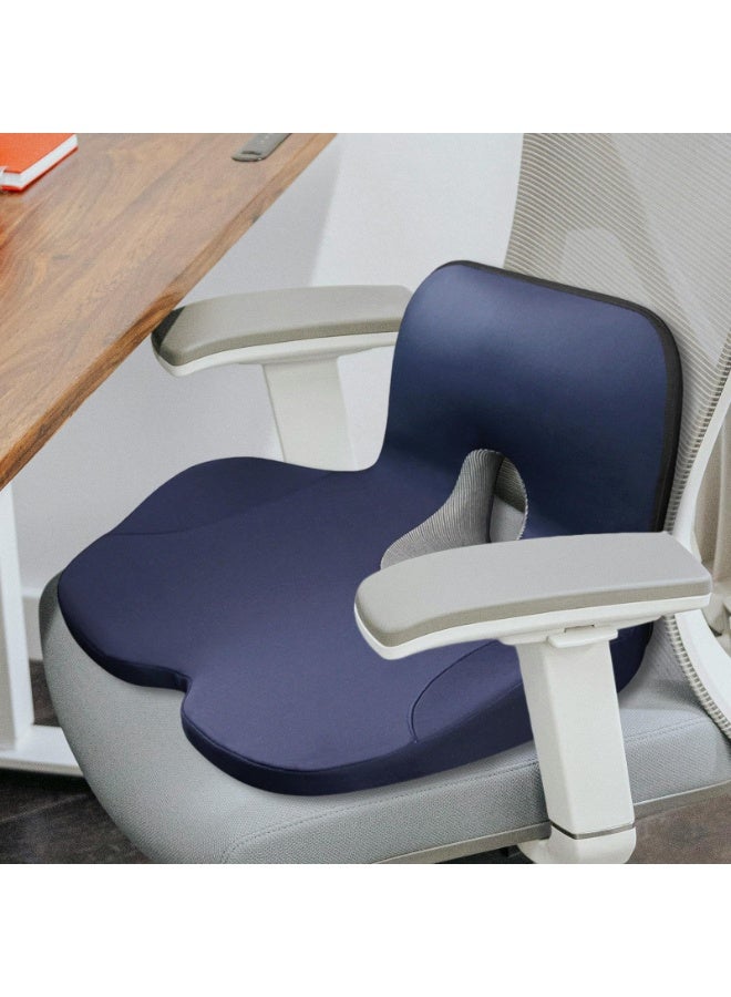 Bukela Memory Foam Seat Cushion, Ergonomic Office Chair Cushion for Tailbone Pain Relief - Multiuse Pillow for Car, Travel, Home - Comfort Support for Mum, Dad (Blue) - Image 5