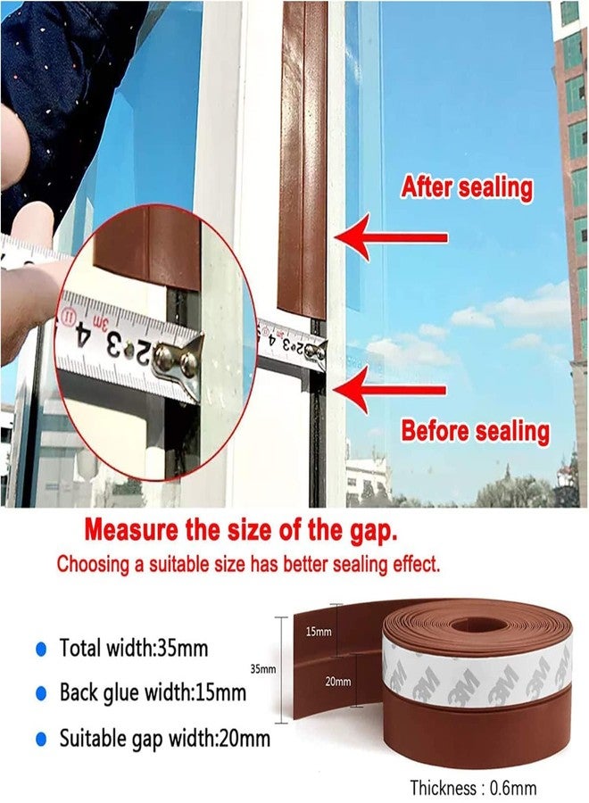 SYADEL Door Seal Strip Door Strip Bottom Silicone Seal Strip Door Strip Bottom Self Adhesive Gaps (3 Meter) - Image 5