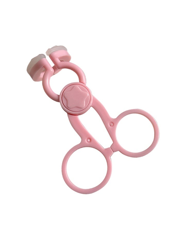 KHAJUL 1 Set of Women Eye Care Tools for Inserting and Removing Contact Lenses Soft Plastic Tweezers Scraper Suction Cup for Lens Accessories Beauty Tools (Pink) - Image 4